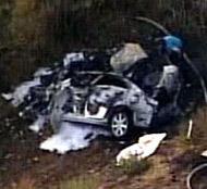 terhelésének és forgásának figyelése o Késői fékezés túlfutás ütközés Toyota gépkocsi balesete San Diegóban, 2009.