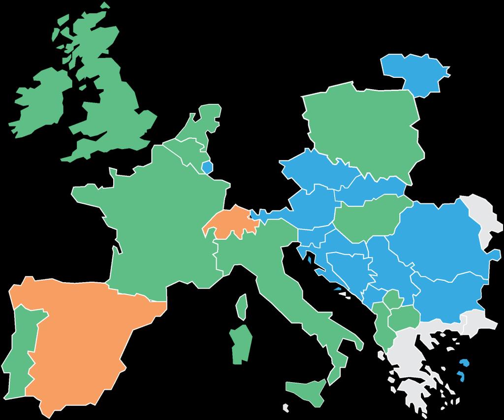 Téli gumiabroncsok használata Európában.