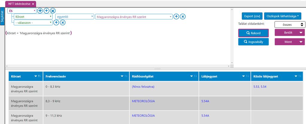 níciója Mellékletek hivatkozásai: ez az egyetlen olyan speciális aktív elem, ahol nem jelenik meg felugró ablak.