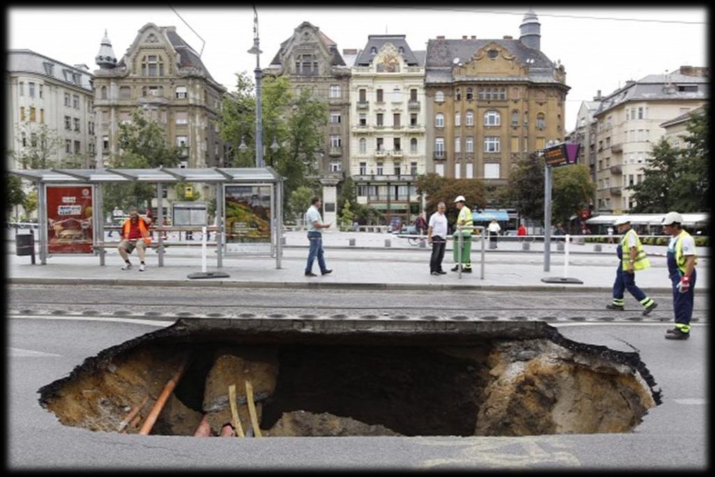 A KLÍMAVÁLTOZÁS HATÁSAI A KÖZLEKEDÉSI INFRASTRUKTÚRÁRA - PÉLDÁK Özönvízszerű, 1 óra alatt másfél havi csapadéknak megfelelő eső (80 mm) Dátumok: 2015.06.09, 07.08., 08.17.