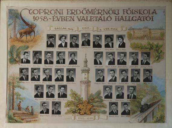 Első sor: Révész Márta, Zsigmond Katalin, Kassai Imre, Illyés Benjamin, Veres Pál, Pallay Mária, Géczy Ilona.