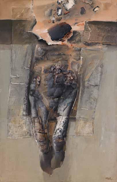 Torso Clod, 1997 wood fibre, oil, 120