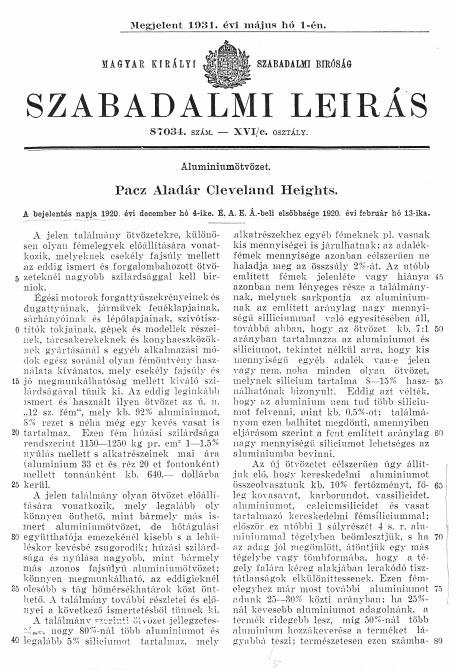 rébõl c. MTESZ 2001. évi kiadványának 289 294. oldalán is napvilágot látott. Ennek ezévi rendezvényén elõadásként is elhangzott. Tekintettel arra, hogy az Öntöde 1991.