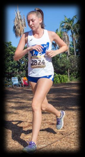 9 90 Jazmyne Barron 19:30.7 83 Rachel Turner 20:47.8 103 Eve Helbock 21:52.3 113 Kayley McMichael 23:06.5 122 Elyssa Abbott 24:00.1 128 McKayla Roberts 25:14.4 2.