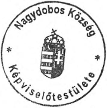 a szabályozási tervek elfogadásáról szóló 4/2009. (III.27.) KT rendeletének 23, 24. Kelt: Nagydobos, 201