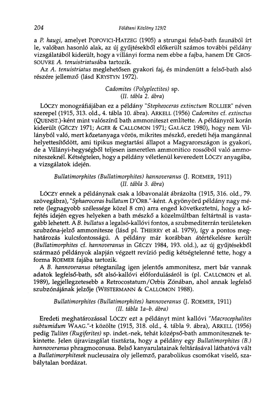 204 Földtani Közlöny 129/2 a P.
