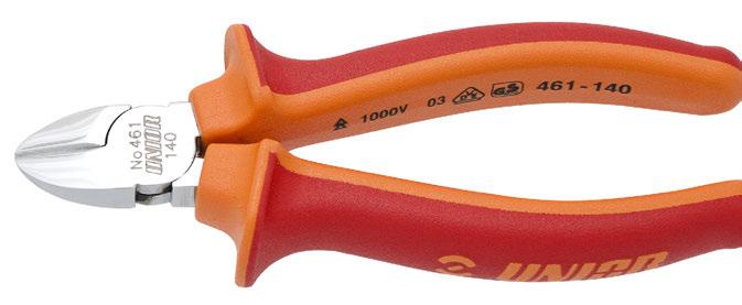 6022 80 28 20 36 4 vágási képesség (0 N = kg) max 2 N/mm² max 60 N/mm² 6022 80,8 3,0 466/VDEI Szigetelt erősített oldalcsípőfogó ISO 749 és EN 60900 szabványok szerint 699 80