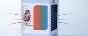 Hydro-Cool technológia A Livington Air Cooler beszívja a meleg