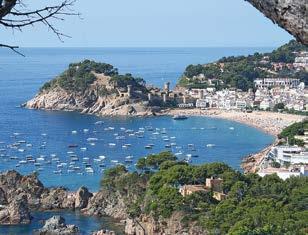 www.tossademar.com cc Miért? cc cc Barcelonától 80 km-re északra és a francia határtól 120 km-re délre helyezkedik el a Costa Braván.