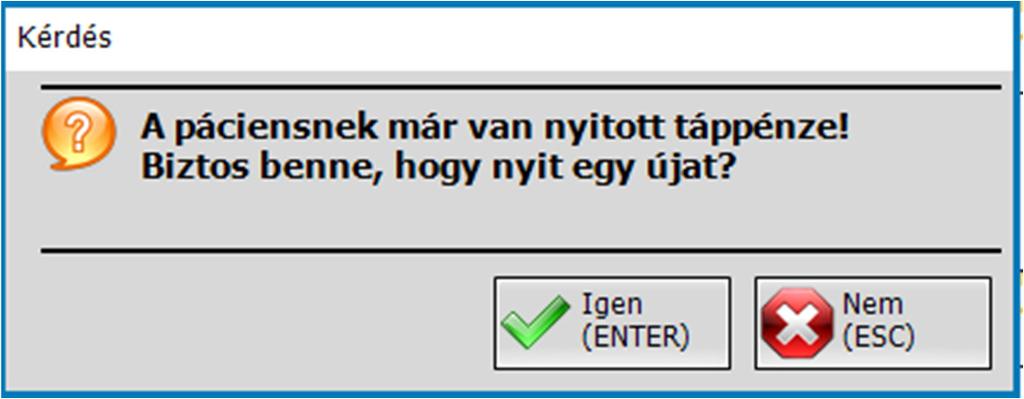 Az alábbi képen látható, hogy a páciensnek két folyamban lévő keresőképtelen állománya van elindítva, amiket