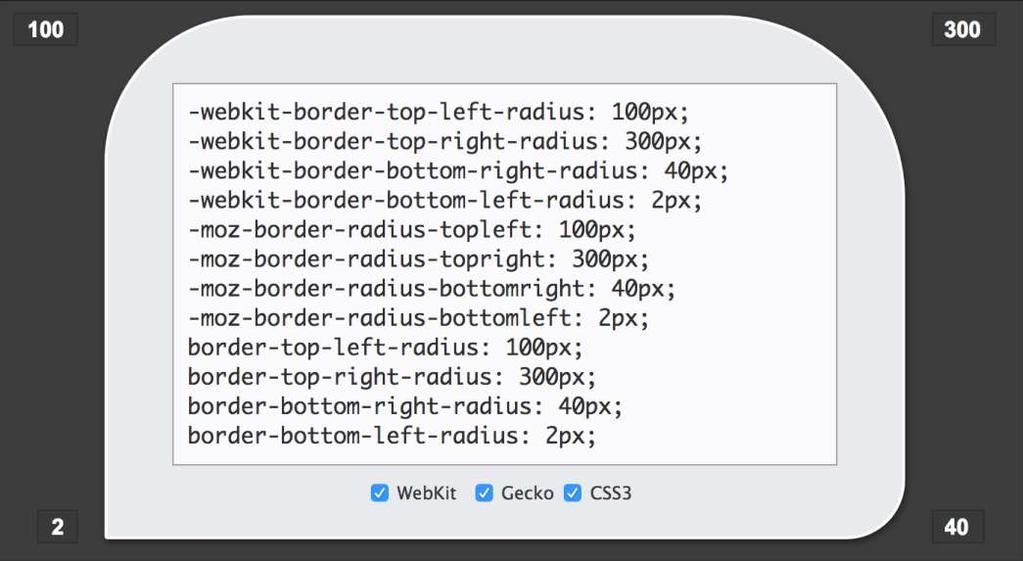 Border, border-radius 57 A margin és paddinghoz hasonlóan, itt is 4 különböző részről beszélhetünk, csak nem oldalak, hanem sarkok tekintetében.