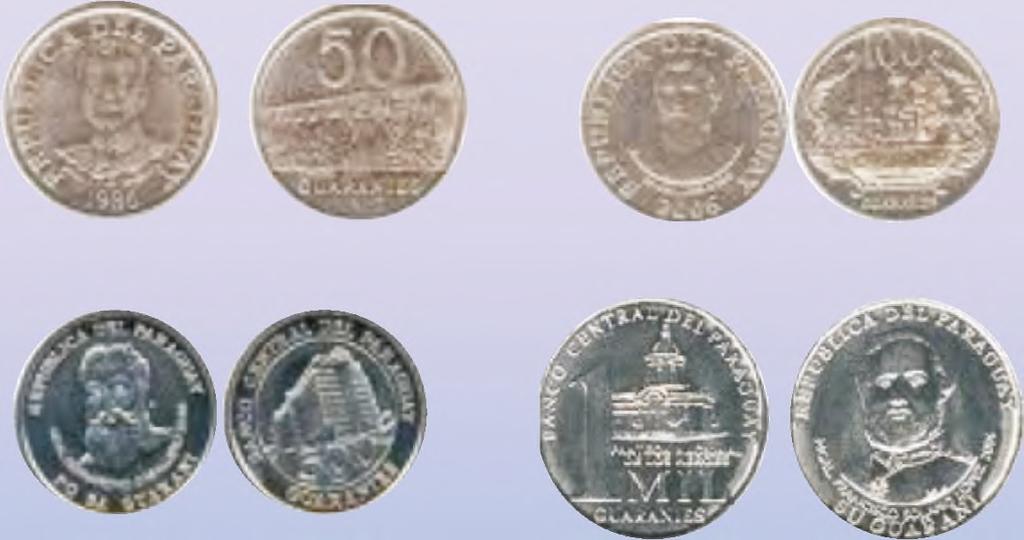 rehe. Ndahi'aretéi avei ose kuri pe moneda 1000 guaraníva.
