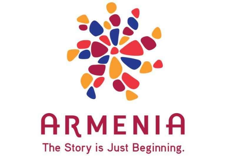 Örményország logója egyszerre utal az örök napra, de a nemzeti gyümölcs, a gránátalma