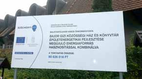 BAJOR GIZI KÖZÖSSÉGI HÁZ Energetikai korszerűsítés során,