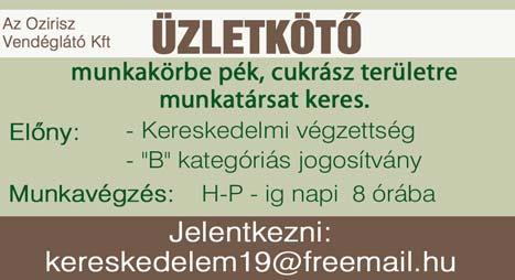 Amit biztosítunk: versenyképes fizetés, cafeteria, szállás, munkába járás, hazautazási támogatás, bérelőleg. Érd.: 06-70/415-9021 -JOBmotive Kft.