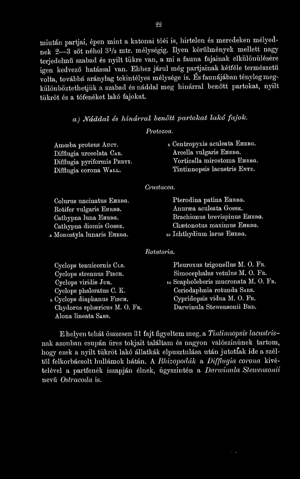 Ehhez járul még partjainak kétféle természet volta, továbbá aránylag tekintélyes mélysége is.