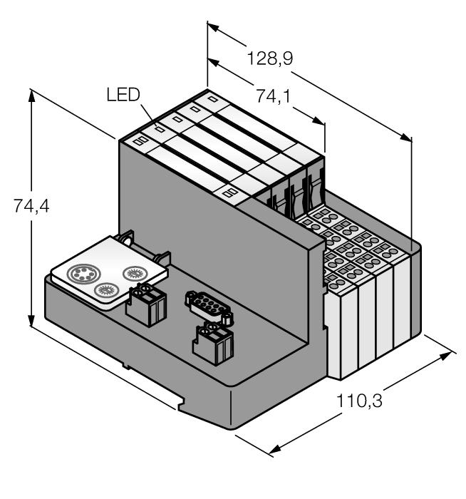 Tip kodu İdent no. 1545007 Kanal sayısı 8 Boyutlar (W x L x H) 110.3 x 128.9 x 74.4 mm Cable max.