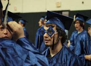 KALLIANIOTIS The Class of 2011 at Nanticoke High School takes the Pledge of Allegiance at the start of