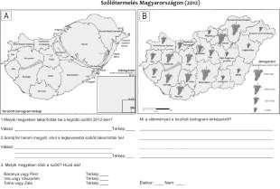 A MAGYAR ISKOLAI FELMÉRÉS EREDMÉNYEI A kérdőív második része: 2. FELADAT: MAGYARORSZÁG 1. kérdédés 2. kér- 3. kérdés A B C Helyes 109 113 115 118 117 Helytelen 7 5 3 0 1 Nem v.