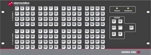 スイッチャー & ルーター Sierra PRO XL シリーズ希望小売価格別途お問合せください 816V5XL 8X16 RGBHV マトリックススイッチャー 1616V5XL 16X16 RGBHV マトリックススイッチャー 仕様入力 : 8/16 RGBHV