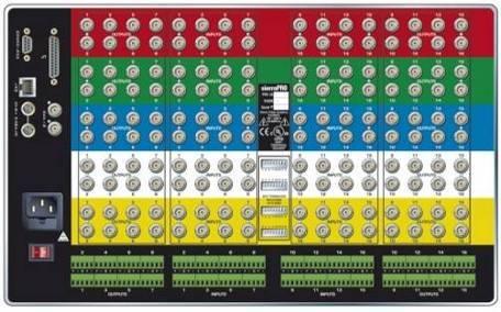 マトリックススイッチャー 6432V5XL 64X32 RGBHV マトリックススイッチャー 6448V5XL 64X48 RGBHV マトリックススイッチャー 6464V5XL 64X64 RGBHV マトリックススイッチャー 共通仕様入力 : 32~64 RGBHV