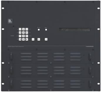 4Gbps) 装着するモジュールに依存 コントロール : フロントパネルボタン IRリモコン RS-232 イーサネット 動作温度 : 0 ~ 40 保存温度 : -40 ~ +70 湿度 : 10~90% 結露のないこと 電源 : 100V 50/60Hz AC 135VA 外形寸法 : 48.3cm x 36.1cm x 4U ( 幅 奥行 高さ ) ラックマウント可能 重量 : 約 8.