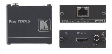 伝送器 & リピーター PT-571/PT-572+ HDMI ツイストペア送信器 (PT-571) / 受信器 (PT-572+) 希望小売価格希望小売価格 36,400(PT-571) 36,400(PT-572+) 特長 最大データ転送レート :4.95Gbps( 各映像信号系統につき 最大 1.