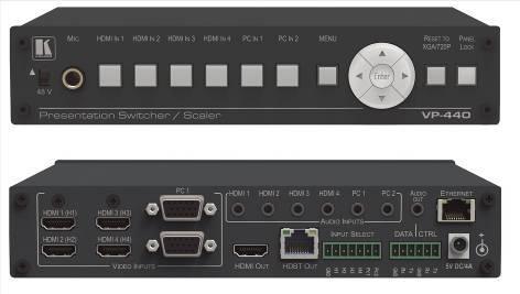 映像 HDMI 用 コントロール : フロントパネル OSD 内臓ウェブページ Ethernet RS-232 映像プロセッサー内蔵 : カラー ヒュー シャープネス コントラスト 輝度調整 Compact Desktop : オプションの RK-1 ラックアダプタを使用にて 1U ラックスペースに 2 台並べてマウント可能 仕様 入力 : 1 HDMI 1 PC/HD