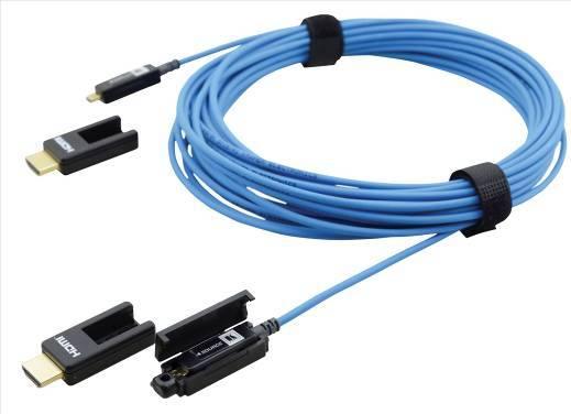 CLS-AOCH アクティブ HDMI 光ファイバーケーブル - 低発煙 & ハロゲンフリー ケーブル & コネクタ 特長 対応解像度 : 4K @30Hz, 8ビット, フル HD, 3D ディープカラー エンベッディッド音声 : PCM 8チャンネルドルビーデジタルTrue HD DTS-HD マスター音声 HDMI 規格準拠 - HDCP, EDID, CEC 外部電源不要 - HDMI