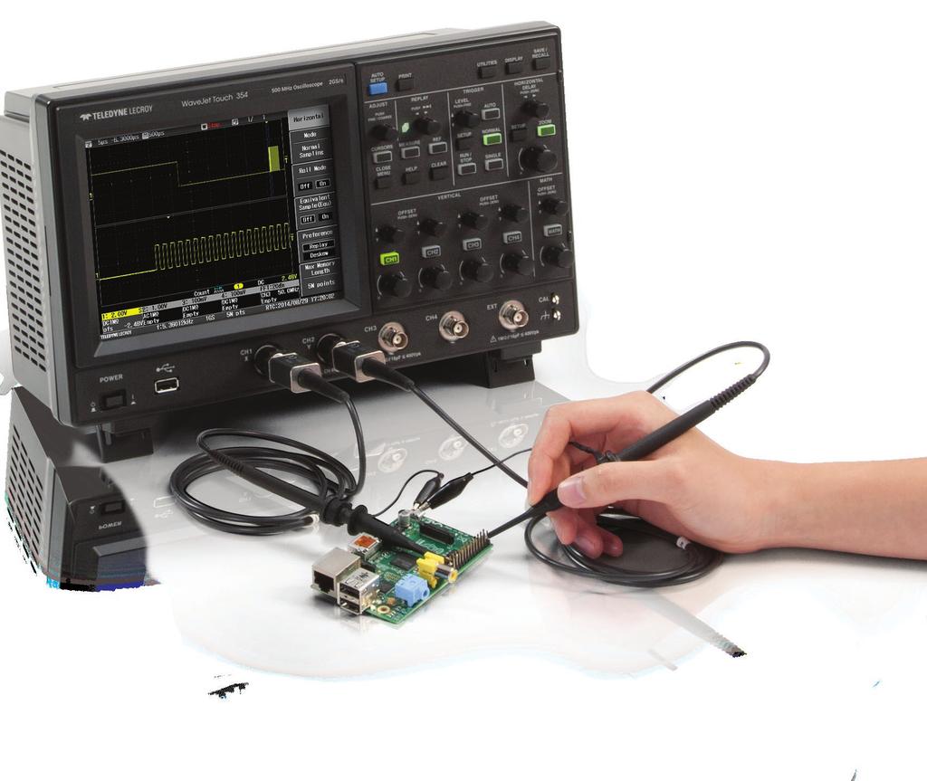 ADVANCED TOOLS FOR WAVEFORM ANALYSIS Long Capture Time Long memory is critical for maintaining high sample rate during long data captures.