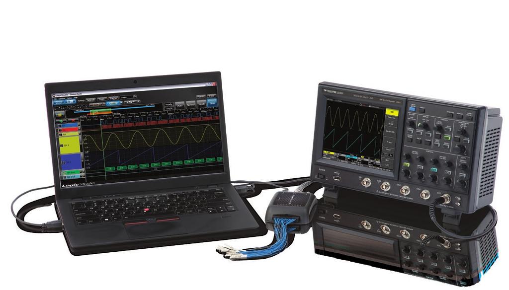 ACCESSORIES LogicStudio The WaveJet Touch can be paired with Teledyne LeCroy s LogicStudio 16 to