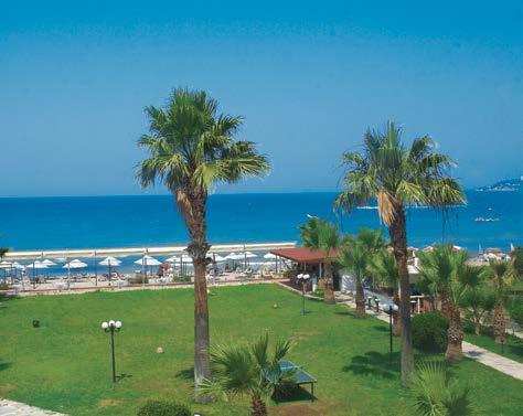 Megjegyzés: A 250 szobás szálloda egyik legelegánsabb szállodájának, a Hotel Ephesia Beach Clubnak a