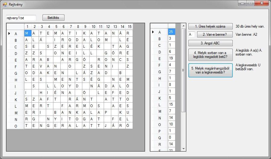 9.5.A rejtveny1.txt állományban egy kitöltött rejtvény adatait találja.