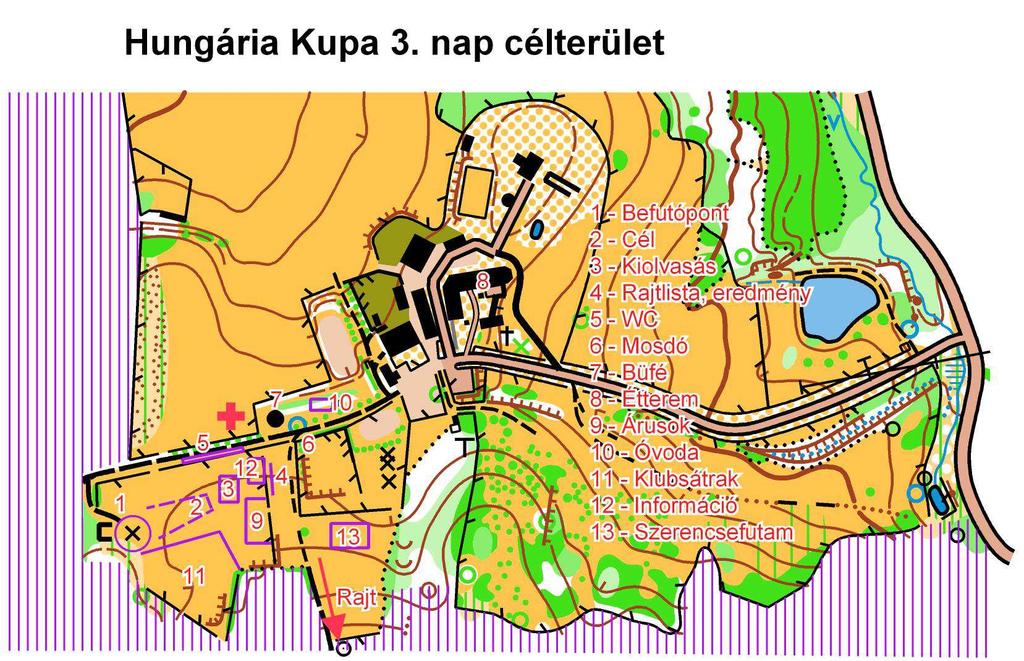 3. nap, Augusztus 10. Orfű, Rácz tanya Versenyközpont, Cél: Rácz-tanya Ny-i területén.