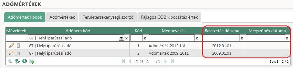 .01.01.), akkor jellemzően ezt a határdátumot állítja be a rendszer, mivel az ennél korábbi évek esetében