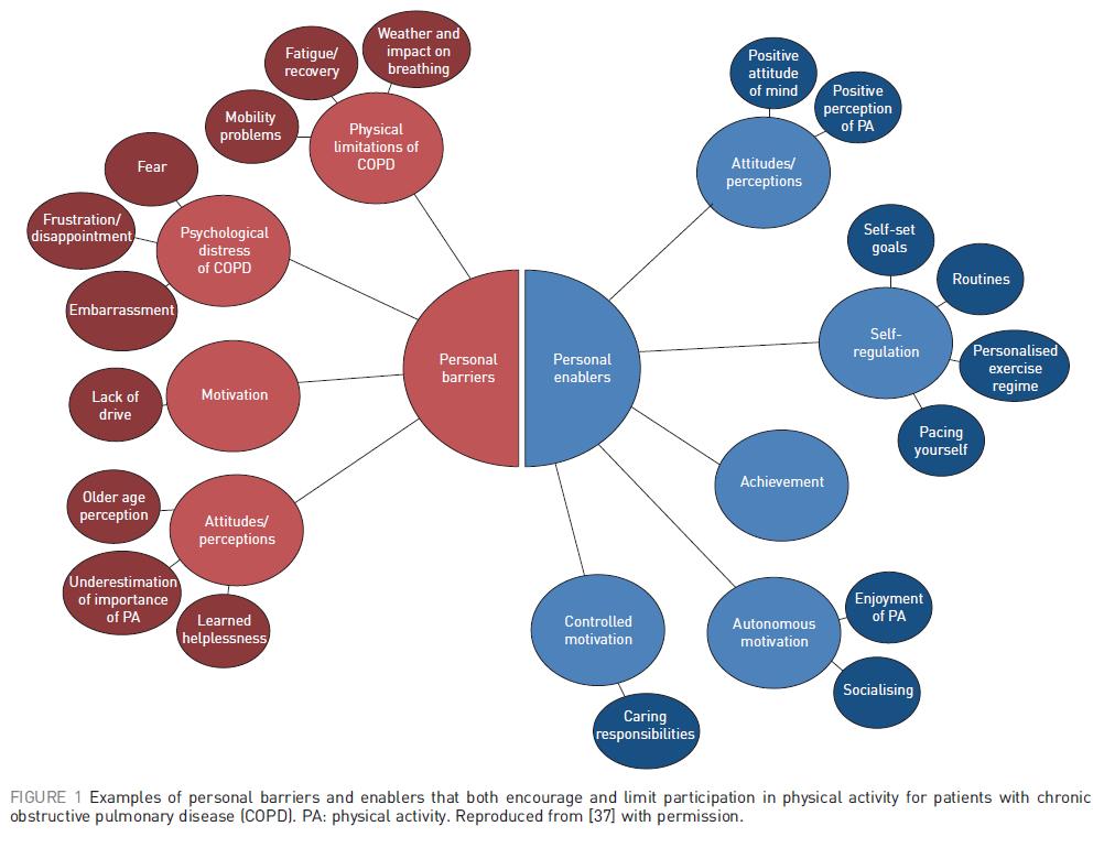 A COPD-s betegek fizikai aktivitásra ösztönző és a részvételben korlátozó személyes akadályok és előnyök Personalised