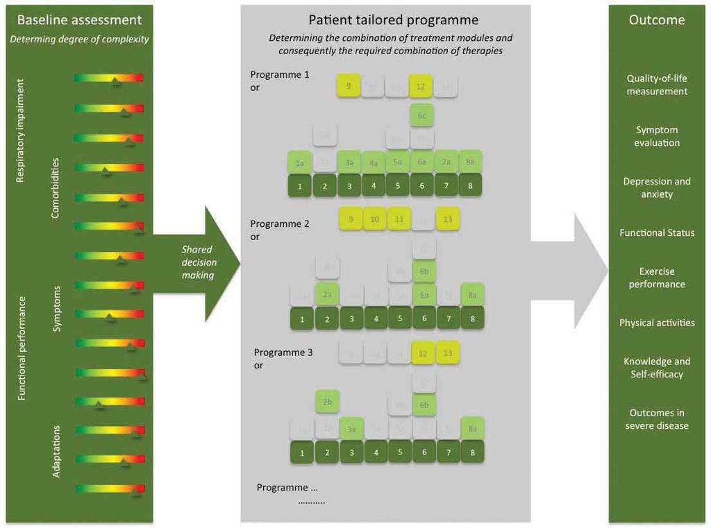 Egyénre szabott rehabilitációs program Personalised pulmonary rehabilitation in COPD Eur