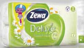 598 /1 l; 33 /) 999 SUPERSHOP KÁRTYÁVAL: 799 ZEWA DELUXE TOALETTPAPÍR