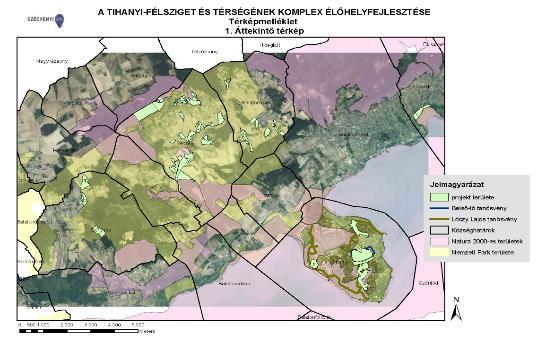 A Tihanyi félsziget komplex élőhelyfejlesztése A projekt bruttó összköltsége: 450 M Ft A projekt tervezett időtartama: 2016. 09. 15. 2019. 05. 30.
