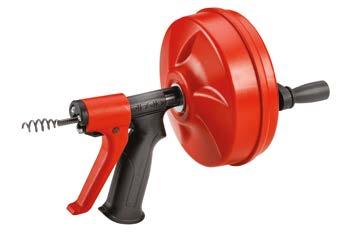 POWERCLEAR LEFOLYÓ VEZETÉK TISZTÍTÓ Az erőteljes, kisméretű és sokoldalú PowerClear lefolyó vezeték tisztító könnyedén kitisztítja a 3/4 (20 mm) és 11/2 (40 mm)