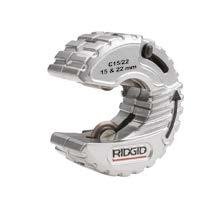 gyors méretcsere funkcióval is rendelkezik. RIDGID X-CEL csavarorsó, a vágóél gyors cseréjéhez.