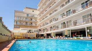 SPANYOLORSZÁG / MALLORCA FP Félpanzió 155 000 Ft 186 000 Ft www.hotelsamos.com (00 34) 971 131 700 SAMOS Fekvése: A szálloda Magaluf szívében, a tengerparttól kb. 250 m-re, a sziget fővárosától kb.
