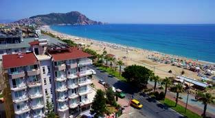 TÖRÖKORSZÁG / ALANYA EXCLUSIVE MONART CITY www.monarthotels.com (00 90) 242 513 3639 Fekvése: A szálloda az antalyai nemzetközi repülőtértől kb. 125 km-re, Alanya központjától kb.
