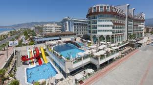 TÖRÖKORSZÁG / ALANYA U LONG BEACH RESORT & SPA www.longbeach.com.tr (00 90) 242 512 1000 Fekvése: A szálloda Alanya központjától kb. 20 km-re, az antalyai nemzetközi repülőtértől kb. 90 km-re fekszik.