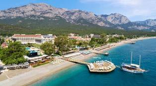 57 km-re, Kemer város központjától kb. 500 m-re egy rövid sétára található.