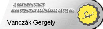 TERVEZET e-szignó Hitelesítés Szolgáltató Általános