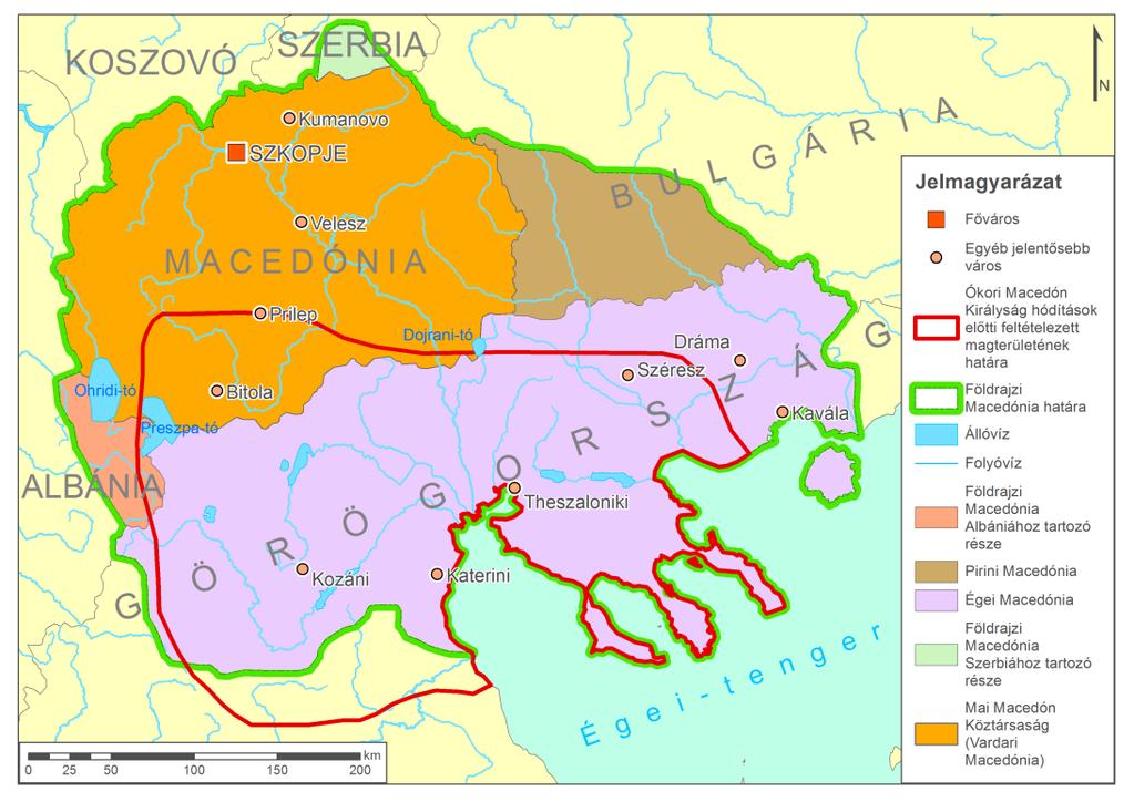 V.1.1. Macedóniához és a macedónokhoz kötődő jelentéstartalmak Az macedón identitás értelmezéséhez szükséges megvizsgálni, hogy az egyébként a görög identitásnak is részét képező Macedónia földrajzi