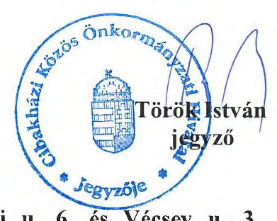 és Adóügyi Iroda vezetőjét - helyben - Nagyközségi Könyvtárat- helyben - Magyar Államkincstár Jász-Nagykun-Szolnok Megyei Igazgatóságát (5000, Szolnok, Magyar utca 8.) Irattárat.