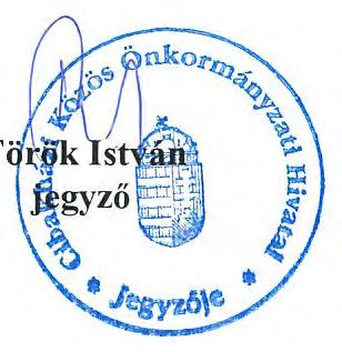 Értesülnek: Képviselő-testület tagjai, helyben, Hegyes