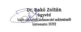 Az eljárásba bevont felelős akkreditált közbeszerzési szaktanácsadó elérhetősége: FAKSZ: Dr.